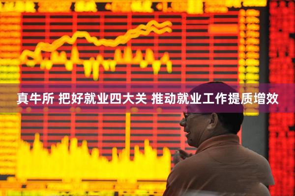 真牛所 把好就业四大关 推动就业工作提质增效